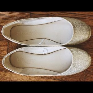 david's bridal lustrous ballet flats